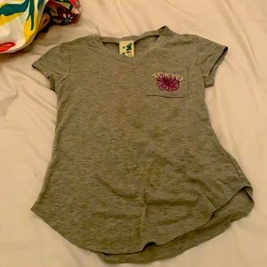 Gray shirt with a Tokyo Japan logo